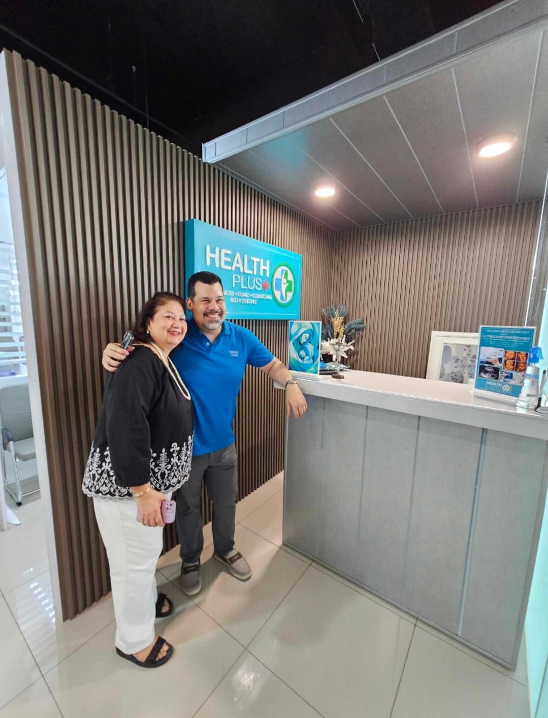 Health Plus reception area with friendly staff
